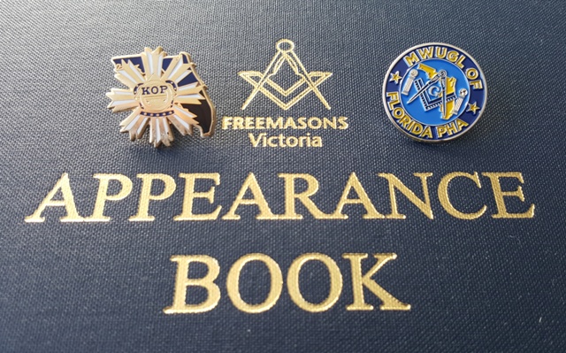 Pins sent as gifts from USA to Southern Australia